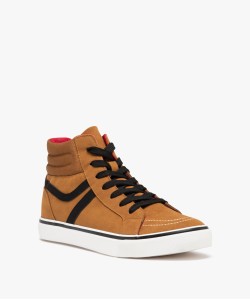 Baskets homme mid-cut en suédine à col rembourré